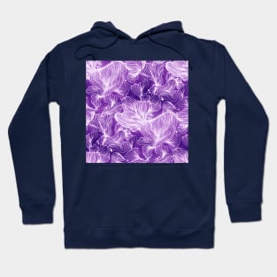 Purple Shibori Corals Hoodie